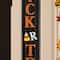 Glitzhome® Orange & Black Wooden Trick or Treat Porch Sign